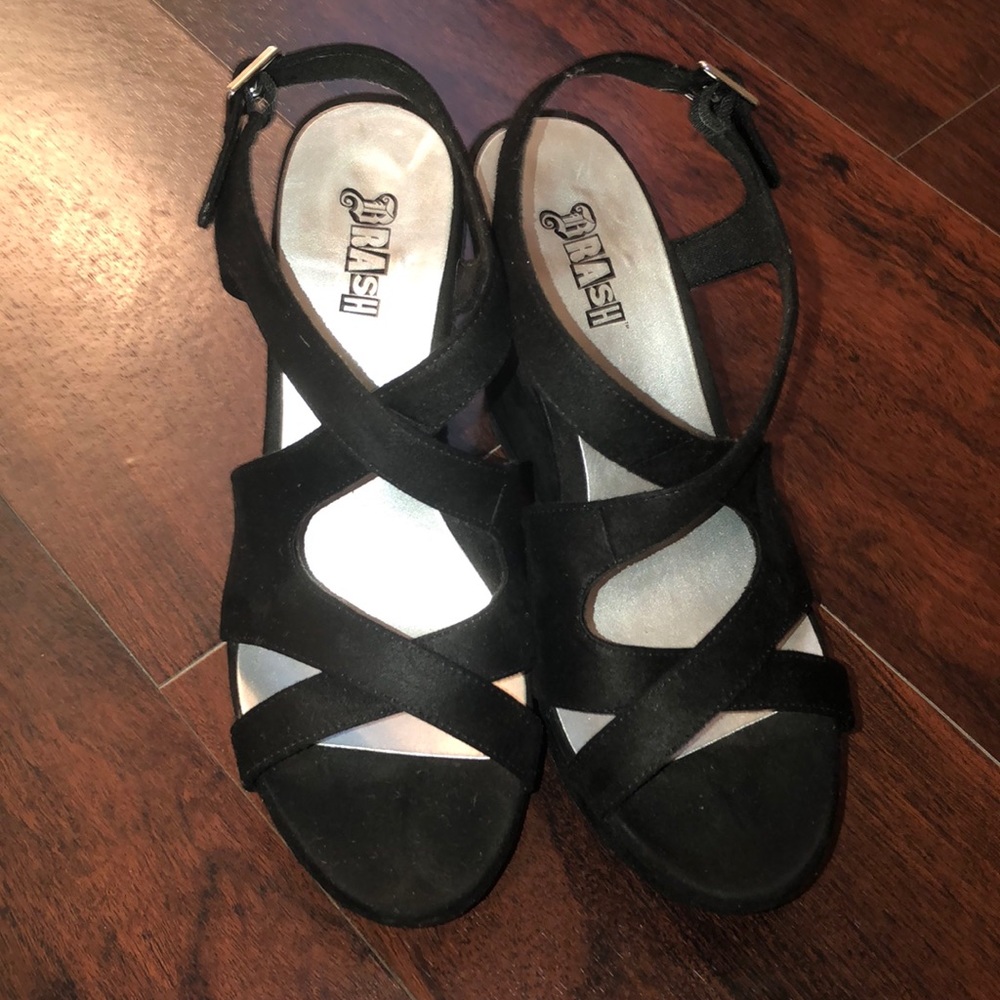 Strappy wedges